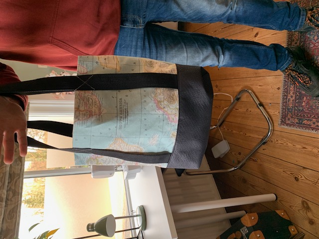 Tas gemaakt bij Naaiatelier Noordbroek.